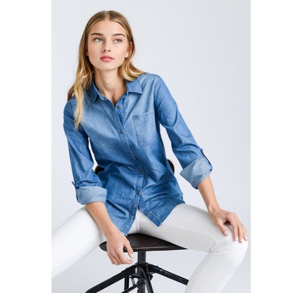 Tops - 🔴SALE🔴 Long Sleeves Button Down Shirt